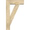 Ekena Millwork Traditional Block Rough Sawn Bracket w/ Offset Brace, Douglas Fir, 6"W x 18"D x 30"H BKT0604X18X30TRA05RDF - alternate 4